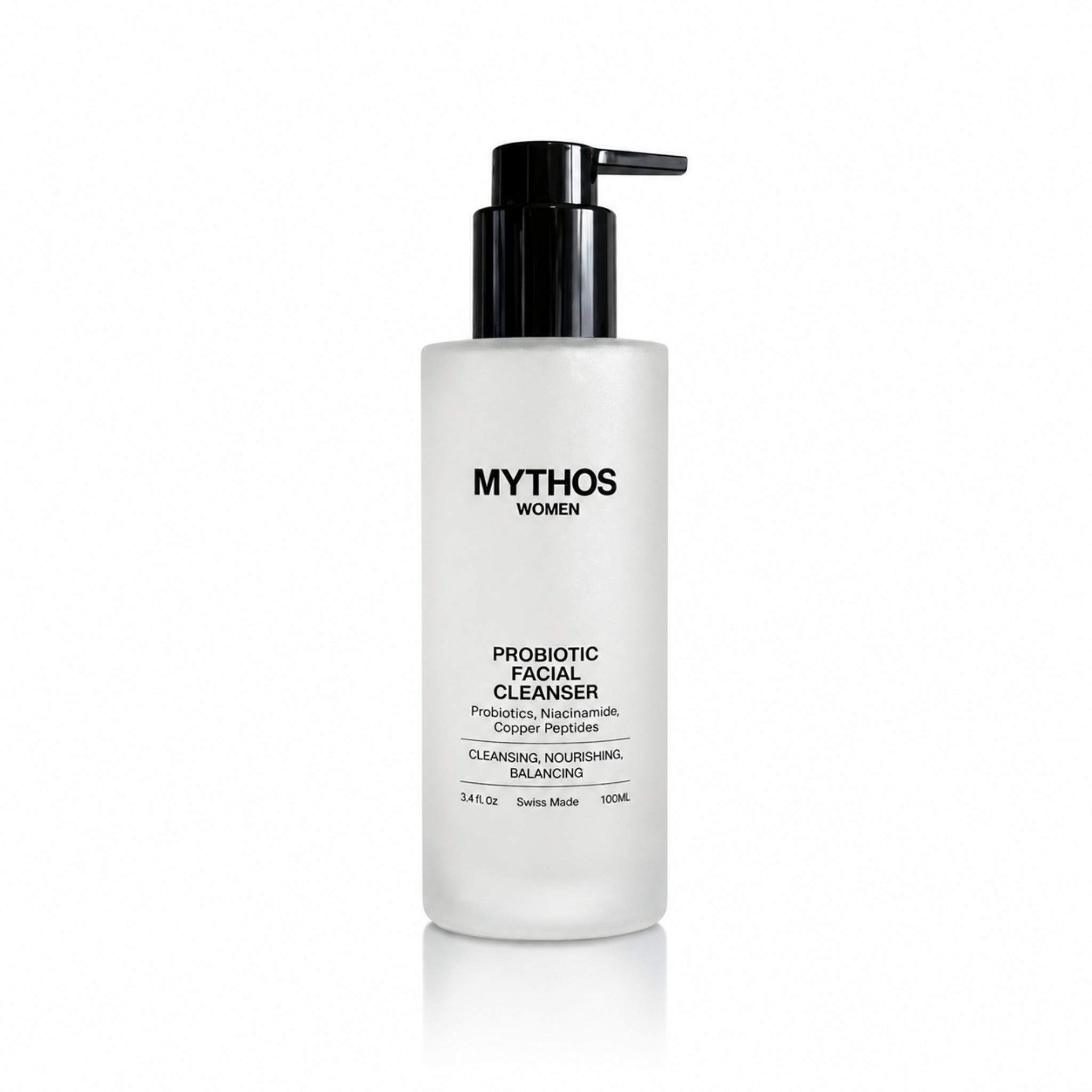 Probiotic facial cleanser with peptides