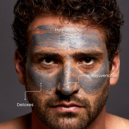 Detox Face Mask key benefits — activated charcoal purifies pores, restores skin moisture after cleansing