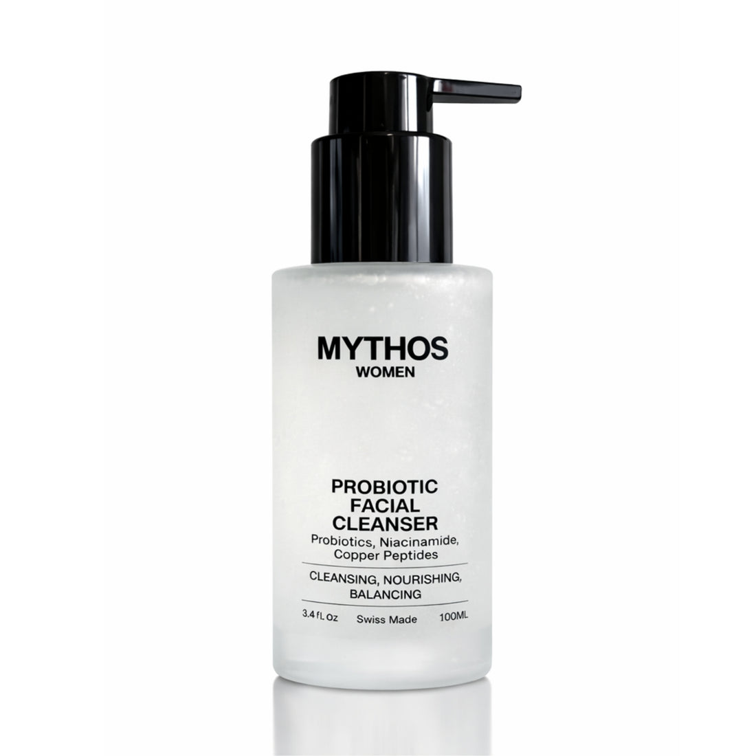 Mythos Probiotic Facial Cleanser — probiotics and copper peptides gentle face wash with aloe vera base