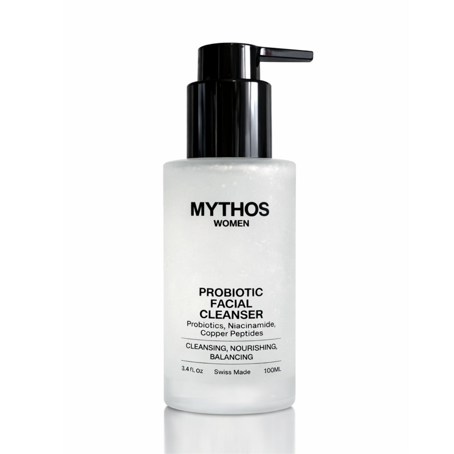Mythos Probiotic Facial Cleanser — probiotics and copper peptides gentle face wash with aloe vera base